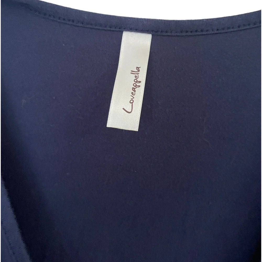 Loveapella Maxi Dress Knit Tulip Hem Navy Blue Boho XL - Picture 5 of 8